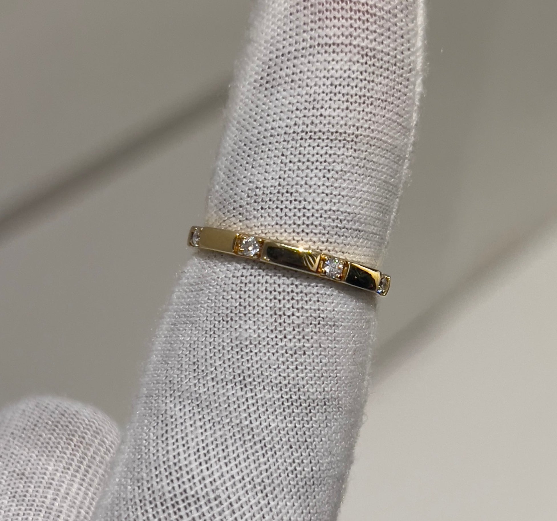 Gold Plated Sterling Silver Moissanite Ring